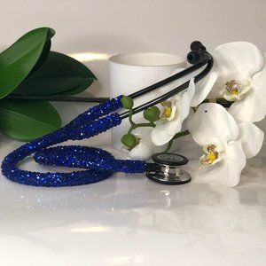 Lightning Blue Rhinestone Stethoscope